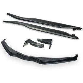 EOS 2014-2019 Corvette C7 Stage 2 / Stage 3 Front Splitter & Side Skirts Carbon Fiber Stage 2 Side Winglets - image 3