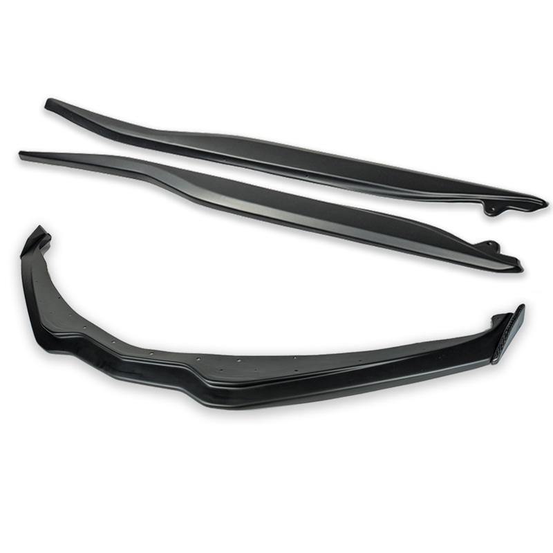 EOS 2014-2019 Corvette C7 Stage 2 / Stage 3 Front Splitter & Side Skirts Carbon Fiber Stage 2 Side Winglets