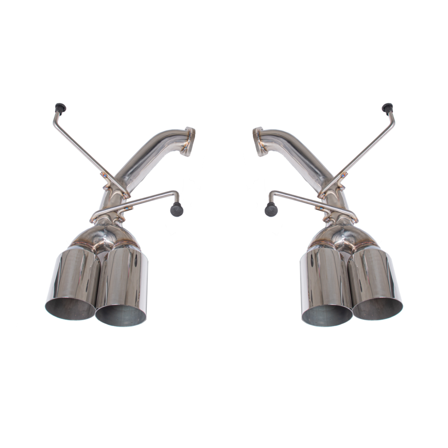 Extreme Online Store EOS Subaru WRX Axle Back Muffler Delete Single Wall 4" Quad Tips Exhaust - Image 2