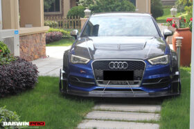 DarwinPRO 2013-2016 Audi S3 & A3 Sline 8V.1 Sedan and Sportback BKSS Style Front Lip with Under Board - image 4