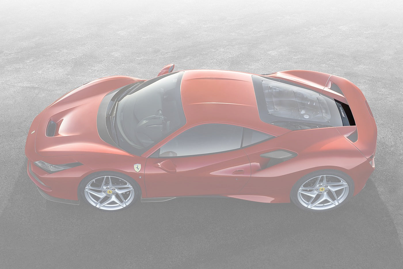 DarwinPRO 2019-2023 Ferrari F8 Coupe OE Style Autoclave Carbon Fiber Engine compartment outside cover - FF Performance