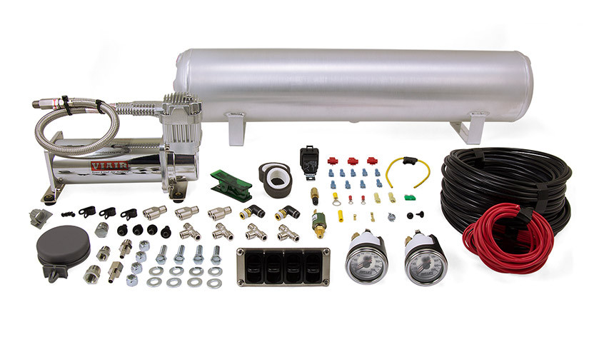 Air Lift Performance 28" FLO Tank + Viair 444C Black Compressor