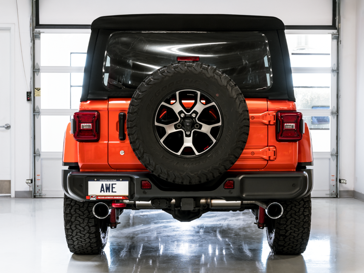 AWE Axle-back Exhaust for the 2018-2024 Jeep JL/JLU Wrangler 3.6L