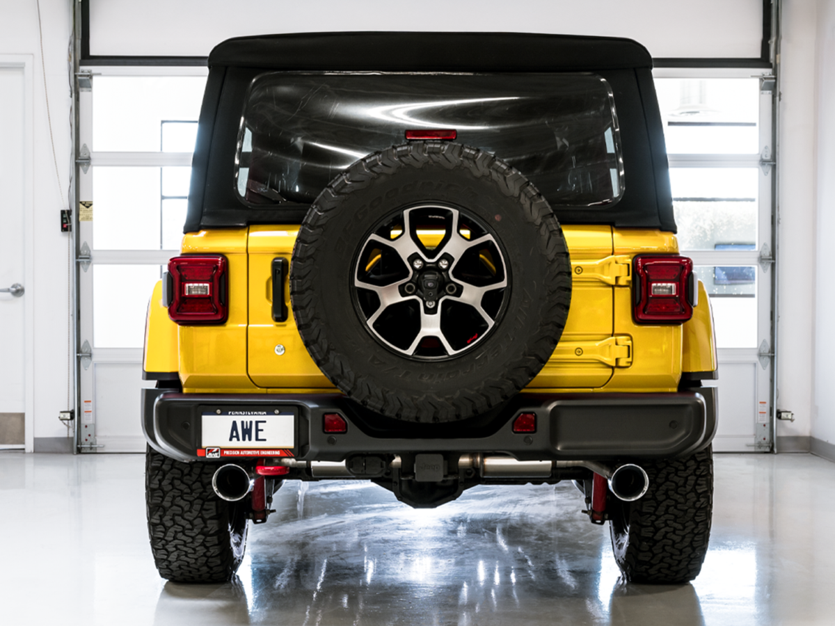 AWE Cat-back Exhaust for the 2018-2024 Jeep JL/JLU Wrangler 2.0T