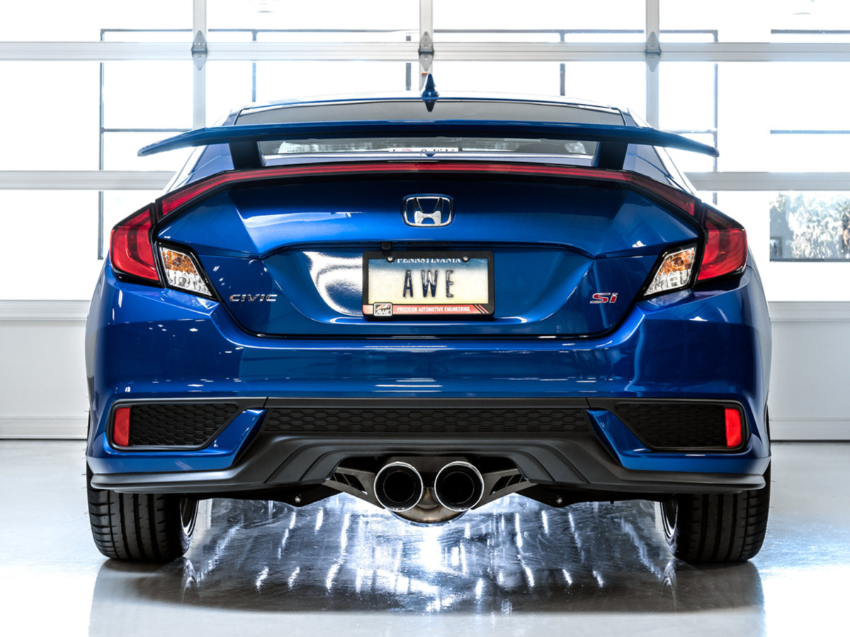 AWE Resonated Downpipe for the 2016-2021 Honda Civic Si (10th Gen)