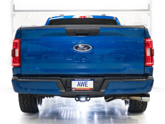 2015-2020 Ford F-150 V8 (5" Diamond Black) — AWE 0FG Cat-Back Exhaust Dual-Exit