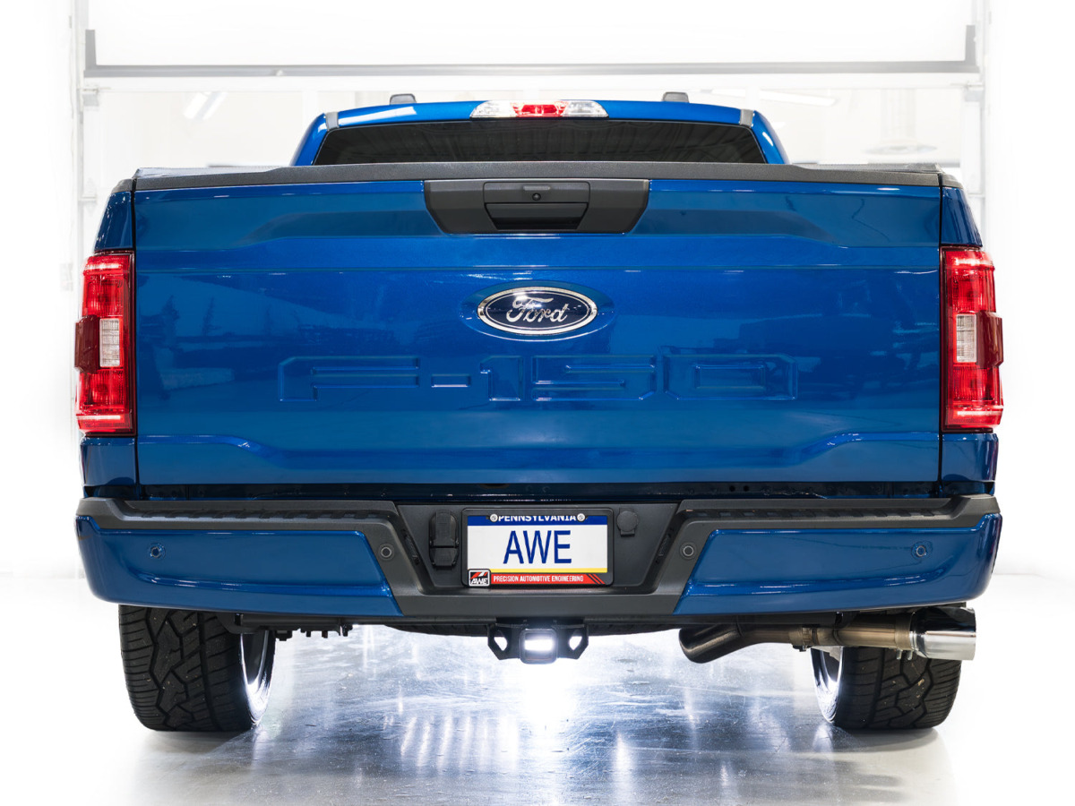 2015-2020 Ford F-150 V8 (5" Diamond Black) — AWE 0FG Cat-Back Exhaust Dual-Exit