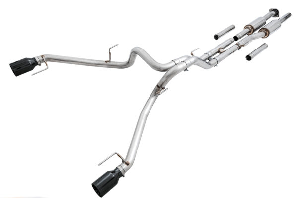 2017-2020 Ford Raptor (Diamond Black 5" Tips) — AWE 0FG Cat-Back Exhaust