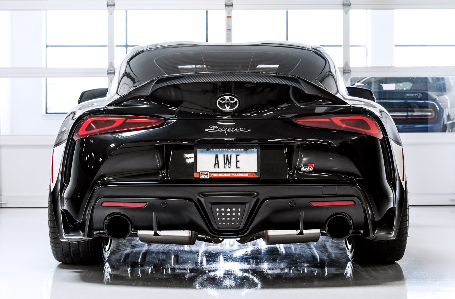 AWE Touring Resonated Supra A90 Diamond Black (2)