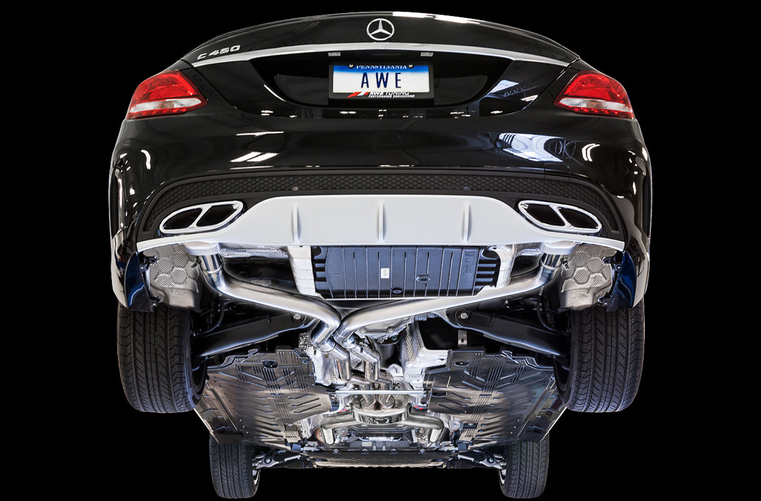 AWE Track Edition Exhaust for the 2016-2021 W205 Mercedes C43/C450/C400