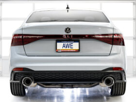 AWE Resonated Downpipe for the 2022+ VW MK8 Jetta GLI