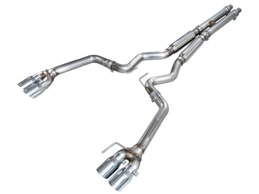 2018-2023 S550 Mustang GT (Chrome Silver) — AWE Track Edition Cat-Back Exhaust