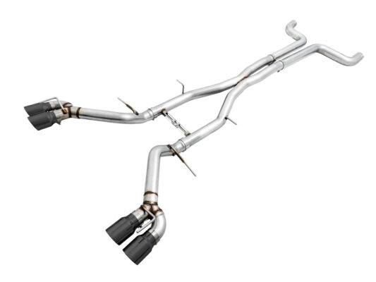 2016-2024 Camaro SS / ZL1 / LT1 (Quad Diamond Black) — AWE Track Edition Non-Resonated Cat-Back Exhaust