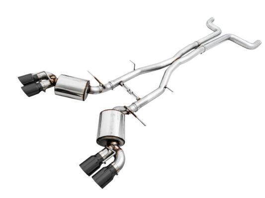 2016-2024 Camaro SS / ZL1 / LT1 (Quad Diamond Black) — AWE Touring Edition Non-Resonated Cat-Back Exhaust