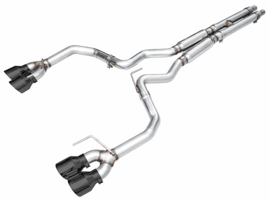 2024-2026 S650 Mustang Dark Horse (Quad Diamond Black) — AWE Track Cat-Back Exhaust