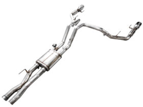 AWE SwitchPath Cat-Back for Gen 3 Ford Raptor — Chrome Silver tips (2)
