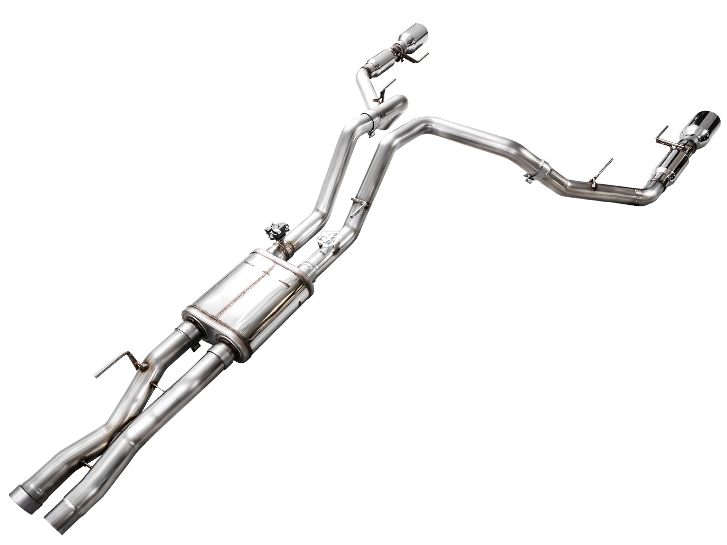 AWE SwitchPath Cat-Back for Gen 3 Ford Raptor — Chrome Silver tips (2)