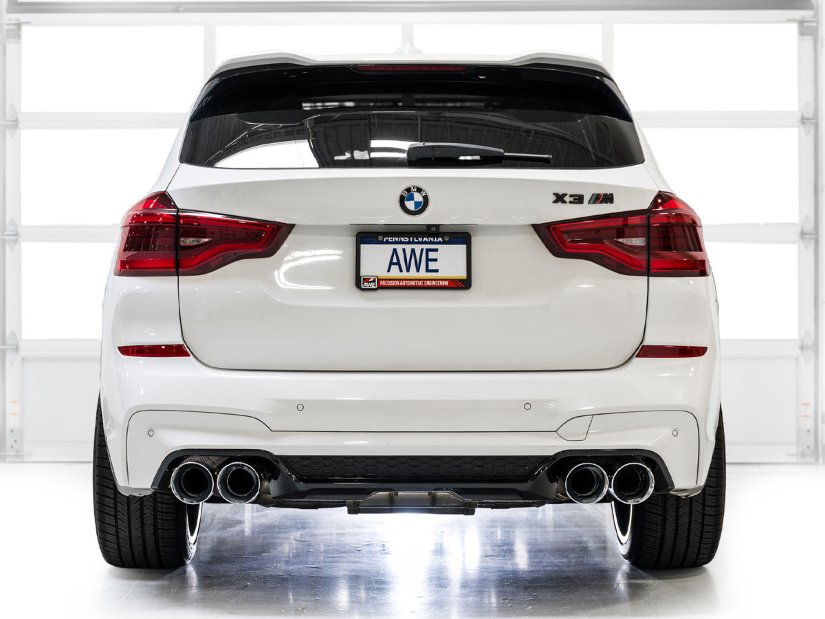 AWE Non-Resonated Downpipe for the 2018-2023 F9X BMW X3M / X4M