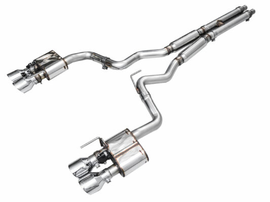 2024-2026 S650 Mustang GT (Quad Chrome Silver) — AWE SwitchPath Cat-Back Exhaust