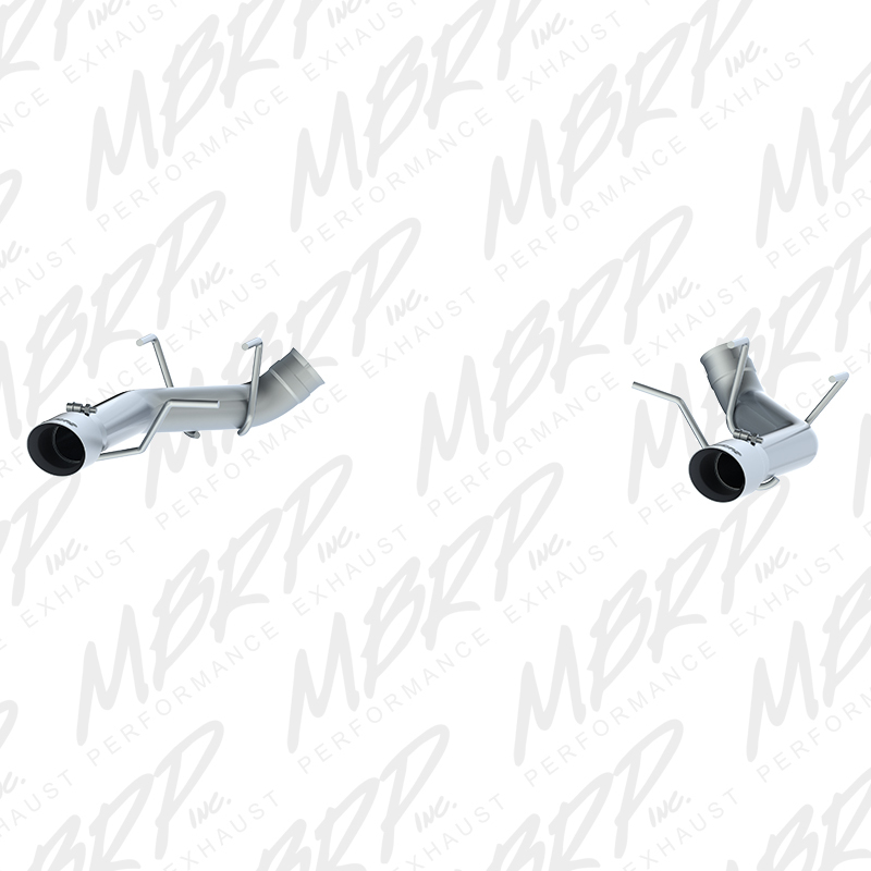 MBRP 2011-2014 Ford Mustang GT 5.0L 3-Inch Axle-Back Muffler Delete - Race Profile, T304 Stainless - FF Performance