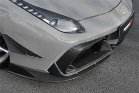 DarwinPRO 2015-2020 Ferrari 488 GTB & Spider iMP-Performance Carbon Fiber Front Bumper Canards - image 5