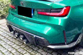 DarwinPRO 2021-UP BMW M4 G82 G83 MP Style Dry Carbon Fiber Middle Rear Lip with Winglets - image 3
