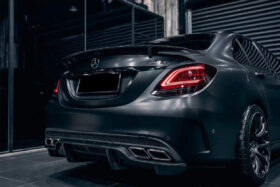 DarwinPRO 2015-2021 Mercedes Benz W205 C63 S AMG Sedan PS Style Rear Diffuser - image 1