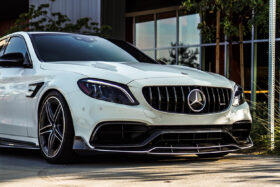 DarwinPRO 2015-2021 Mercedes Benz W205 C63 S AMG Sedan BR Style Front Lip - image 1