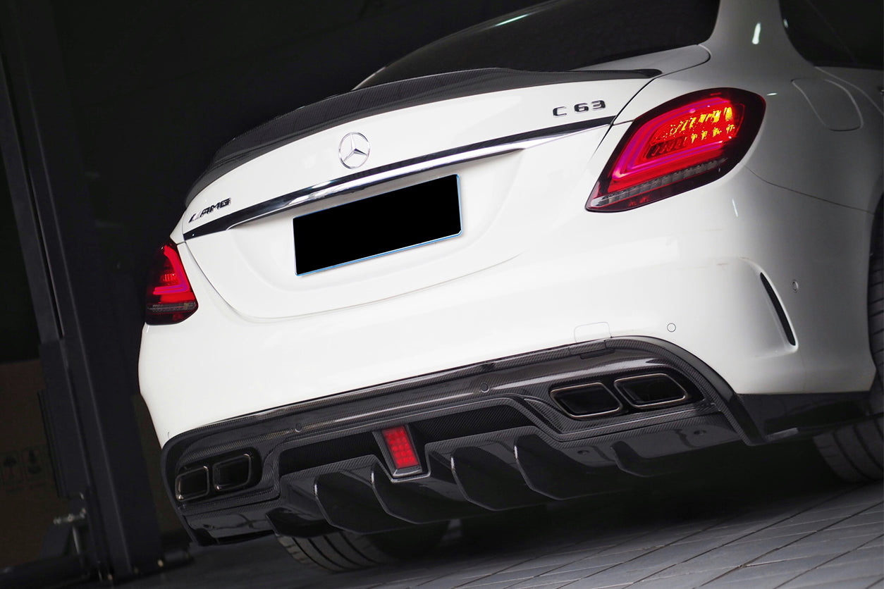 DarwinPRO 2015-2021 Mercedes Benz W205 C63 S AMG Sedan IMP Performance Carbon Fiber Rear Diffuser
