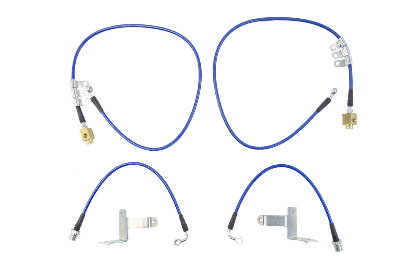 2024-2026 Ford Mustang GT – Steeda PP/Brembo Package Braided Stainless Brake Line Kit