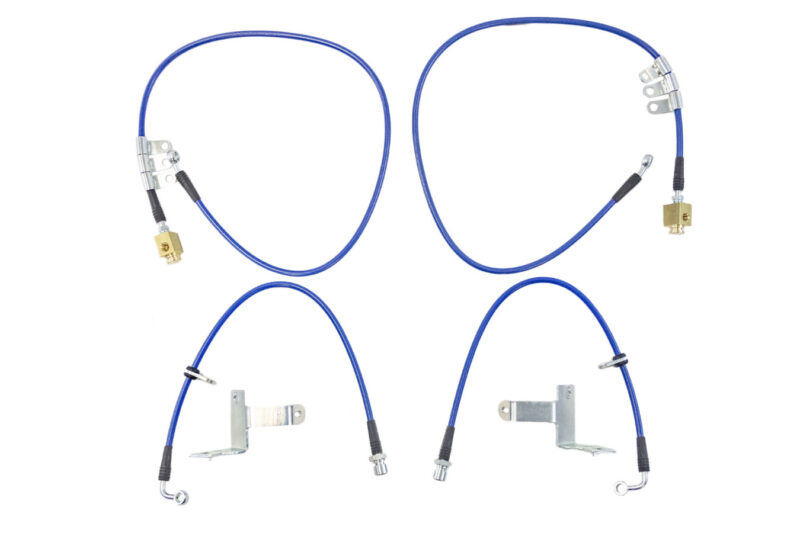 2024-2026 Ford Mustang Dark Horse/GT – Steeda MagneRide Braided Stainless Brake Line Kit