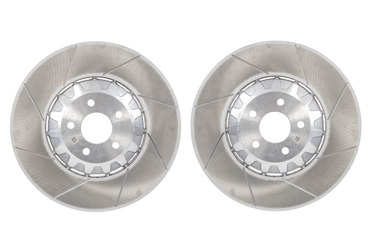 2024-2026 Ford Mustang Dark Horse/GT – Steeda Two-Piece Slotted Front & Rear Rotor Set (2)
