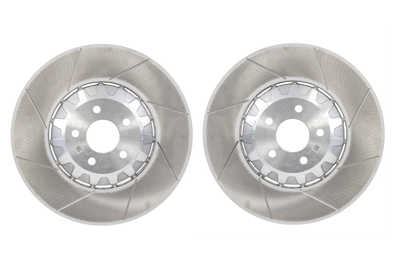 2024-2026 Ford Mustang Dark Horse/GT – Steeda Two-Piece Slotted Front Rotor Set