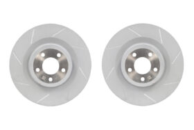 2024-2026 Ford Mustang Dark Horse/GT – Steeda Slotted Rear Rotor Set