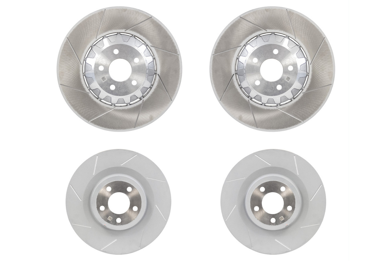 2024-2026 Ford Mustang Dark Horse/GT – Steeda Two-Piece Slotted Front & Rear Rotor Set