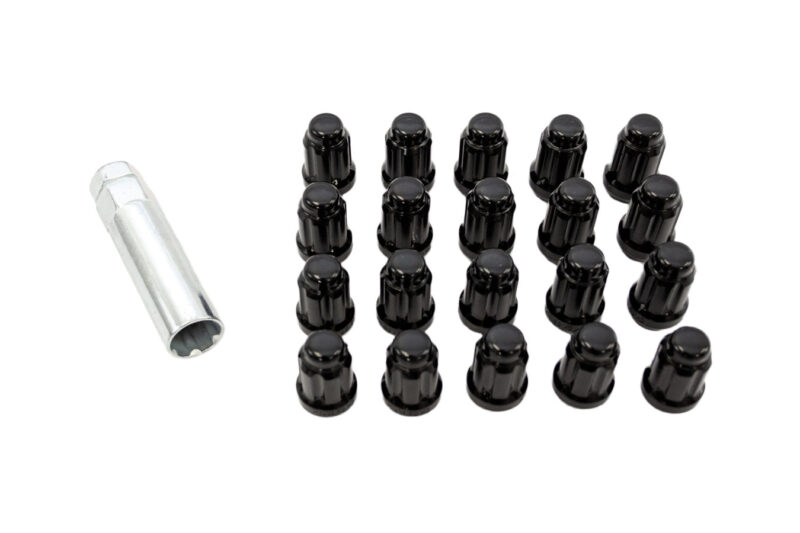 2015-2024 Ford Mustang – Steeda Splined Small Diameter Lug Nut Kit - Black
