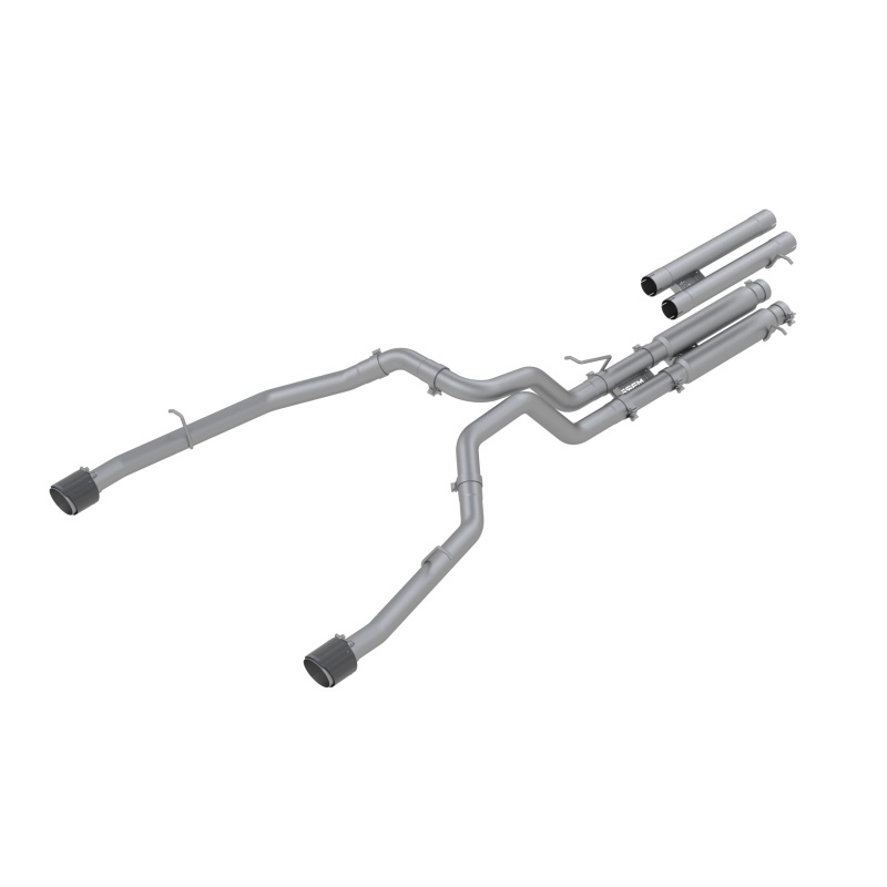 MBRP 2021-2024 Ram 1500 TRX 6.2L Supercharged HEMI 3" Cat-Back T304 w/ Carbon Fiber Tips — Race