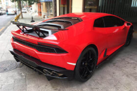 DarwinPRO 2015-2020 Lamborghini Huracan LP610 LP580 RZS Style Carbon Fiber Trunk Spoiler - image 1