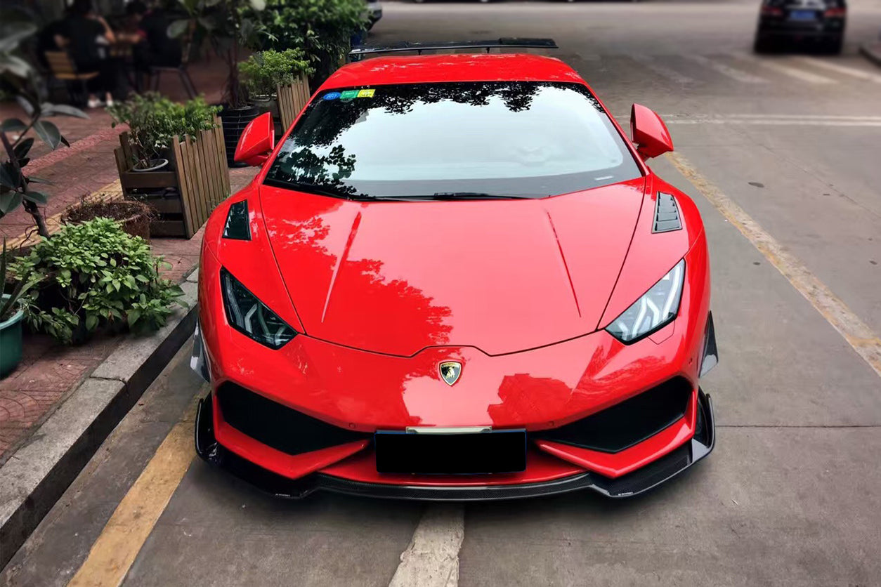 DarwinPRO 2015-2020 Lamborghini Huracan LP610 RZS Style Carbon Fiber Front Lip