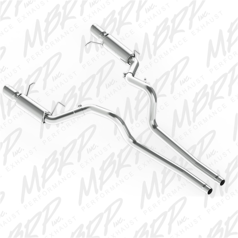 MBRP 2011-2014 Ford Mustang GT 5.0L 3-Inch Cat-Back Exhaust - Race Profile, Aluminized Steel - FF Performance