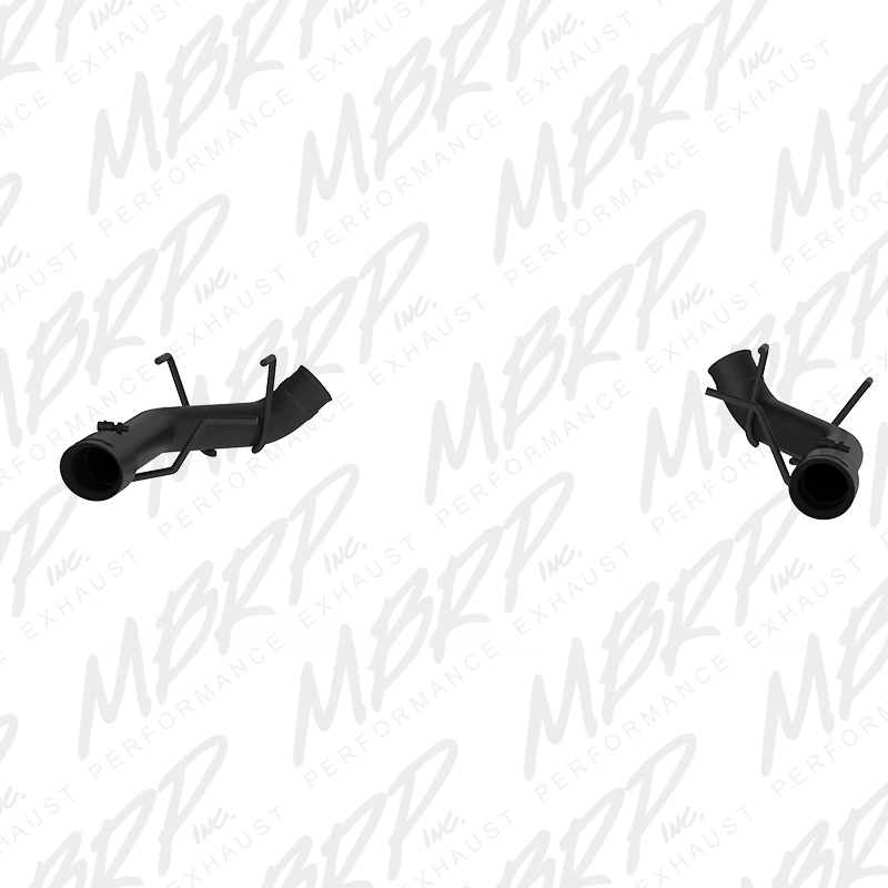 MBRP 2011-2014 Ford Mustang GT 5.0L 3-Inch Axle-Back Muffler Delete - Race Profile, Black-Coated - FF Performance