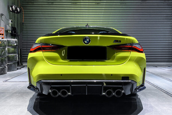 DarwinPRO 2021-UP BMW M3 G80 MP Style Carbon Fiber Quad Rear Lip with Winglets