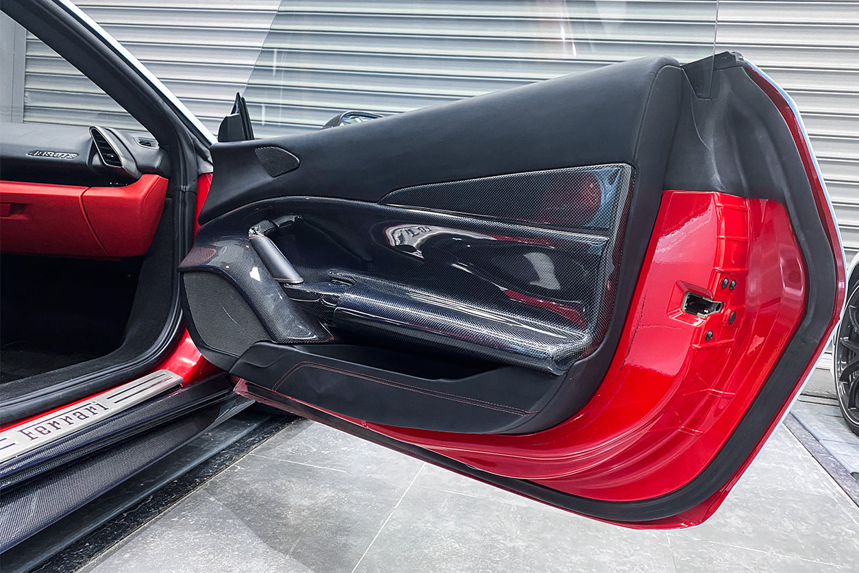 DarwinPRO 2015-2020 Ferrari 488 GTB & Spider Carbon Fiber Door Panel Interior - FF Performance