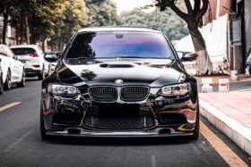 DarwinPRO 2008-2012 BMW M3 E90 | E92 | E93 GT4 Style Carbon Fiber Front Lip - image 1