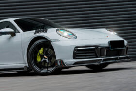DarwinPRO 2019-2024 Porsche 911 992 Carbon Fiber Front Middle Lip DarwinPRO (BKSS) Fits Carrera, S, 4, 4S, Targa, Cabriolet - image 1