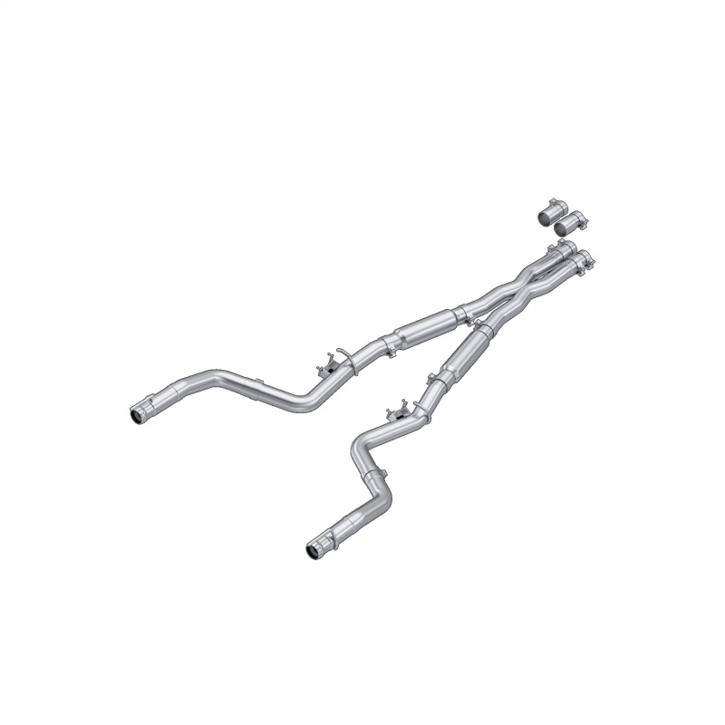 MBRP 2015-2023 Dodge Challenger SRT 392 / Scat Pack / Hellcat 6.2L / 6.4L 3-Inch Cat-Back Exhaust - Street Profile, Aluminized Steel