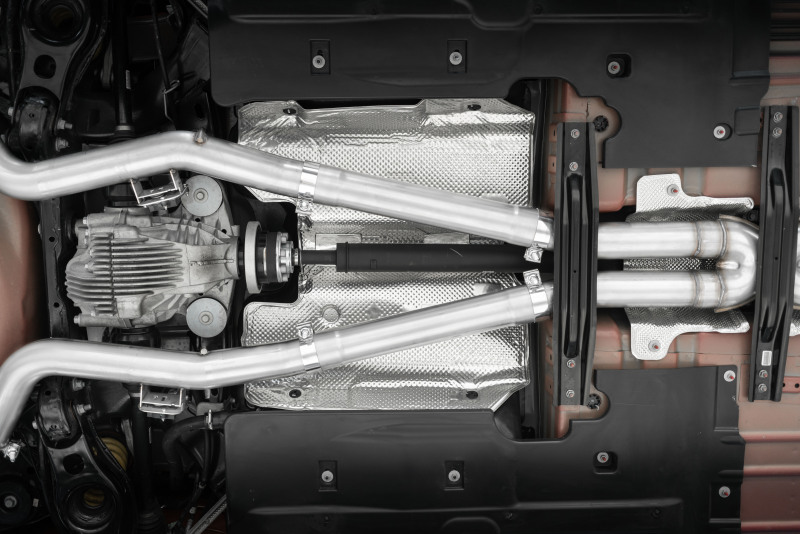 2015-2023 Dodge Challenger / Charger / 300 with the MBRP MDA7113 race-to-street sound conversion kit installed