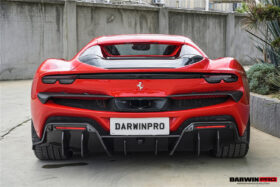 DarwinPRO 2022-2026 Ferrari 296 GTB & GTS Type F171 iMP Style Carbon Fiber Rear Diffuser With Undertray