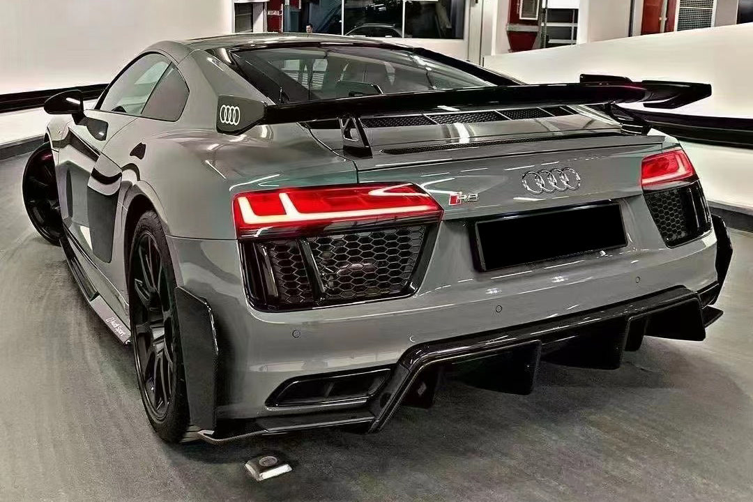 DarwinPRO 2016-2018 Audi R8 GEN2 Coupe & Spyder Performance Parts Style Dry Carbon Fiber Rear Diffuser