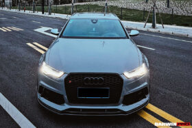 DarwinPRO 2013-2018 Audi RS6 Avant Carbon Fiber Carbon Fiber Front Lip - image 4